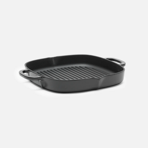Fabini Smaltovaná litinová pánev na grilování Ø 28 cm, černá