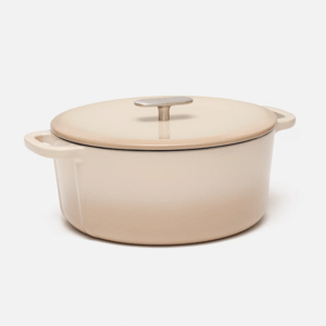 Fabini Smaltovaný litinový kastrol s poklicí Ø 26 cm (6 l), krémový
