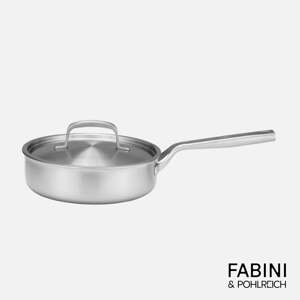FABINI & Pohlreich - Hluboká pánev z pětivrstvé nerezové oceli s poklicí Ø 24 cm