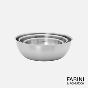 FABINI & Pohlreich - Sada nízkých nerezových mís