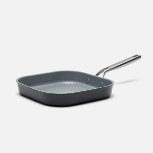 Nepřilnavá hranatá grilovací pánev Meda 3.0 s keramickým povrchem bez poklice Ø 28 cm, černá