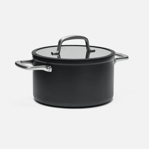 Nepřilnavý hrnec Meda 3.0 s keramickým povrchem s poklicí Ø 24 cm (5,5 l), černý
