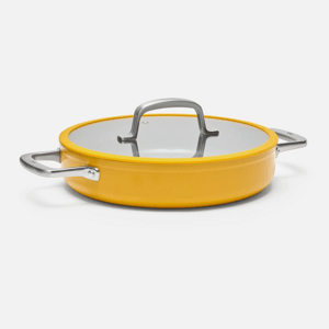 Nepřilnavá pánev tegame Meda 3.0 s keramickým povrchem s poklicí Ø 28 cm, žlutá