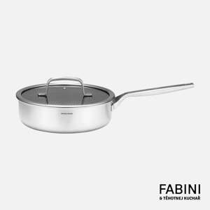 FABINI & Těhotnej kuchař - Nerezová hluboká pánev s hybridním povrchem s poklicí Ø 24 cm - rozbaleno