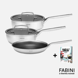 FABINI & Těhotnej kuchař - Pokročilá sada nádobí s hybridním povrchem + kuchařka zdarma - Cháluj líp! – 1. díl