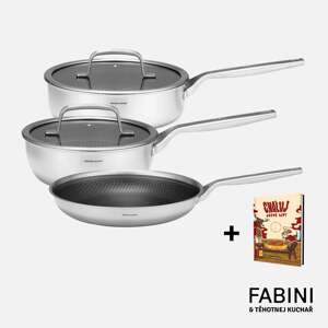 FABINI & Těhotnej kuchař - Pokročilá sada nádobí s hybridním povrchem + kuchařka zdarma - Cháluj ještě líp! – 2. díl