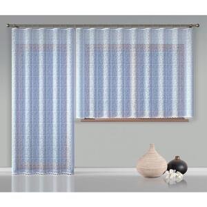 Hotová záclona nebo balkonový komplet, Anita, bílá 200 x 250 cm dveře