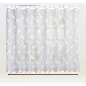 Záclona žakárová, Line metráž, bílá 120 cm