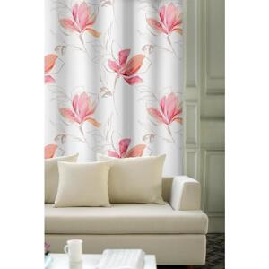 Závěs dekorační, OXY Magnolie, červená, 150 cm 150 cm