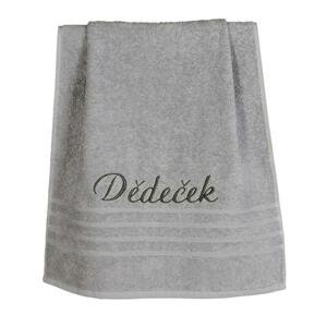 Dárkový ručník, Dědeček, šedý