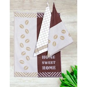 Utěrky z egyptské bavlny, Home, set 3 ks