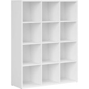 Vysoká knihovna Nepo Plus - Black Red White - BRW