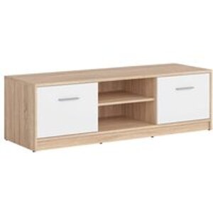 TV stolek do obývacího pokoje Nepo Plus - Black Red White - BRW
