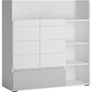 Praktický 2-dvířkový regál do dětského pokoje Flexi - Meble Wójcik