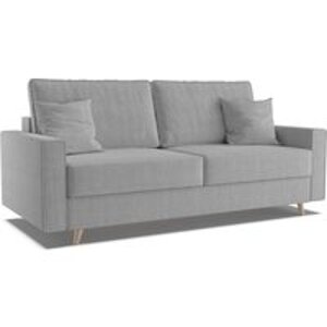 Elegantní 3-místná pohovka pro každodenní spaní s mechanismem rozkládání typu DL a úložným prostorem na lůžkoviny Lorisa - Forte