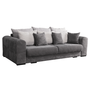 Extra prostorná pohovka, šedá / světle / béžová, GILEN BIG SOFA