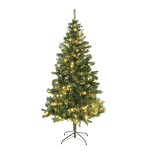 Vánoční stromek se světýlky, zelená, 180 cm, LED450, CHRISTMAS TYP 5