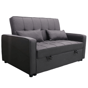 Rozkládací pohovka, hnědá, FRENKA BIG BED NEW