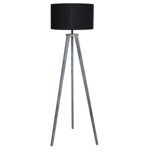 Stojacia lampa, čierna/sivá, JADE TYP 10 6034-41B P3, poškozené zboží