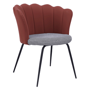 Designové křeslo, Art-deco, ekokůže/látka, NELIN