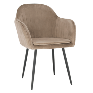 Designové křeslo, šedohnědá Taupe Velvet látka, ZIRKON P3, poškozené zboží