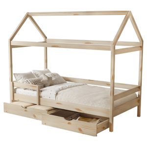 Montessori postel, 90x200, přírodní, masiv, NOEMA