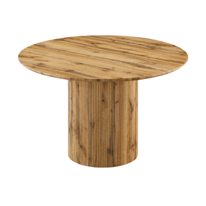 Jídelní stůl, dub, průměr 120 cm, MAHIR TYP 2