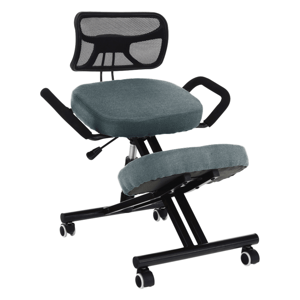 Ergonomická klekačka, šedá/černá, RUFUS P16, poškozené zboží