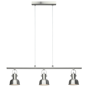 Visící lampa v retro stylu, kov, matný nikl, AVIER TYP 4 P2, poškozené zboží