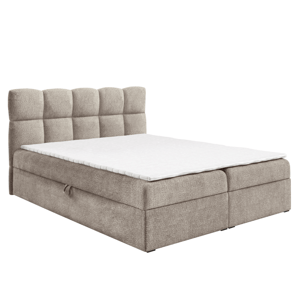 Boxspringová postel, 200x200, šedoběžová Taupe, NEGRY