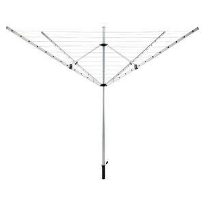 Zahradní sušák na prádlo, stříbrná/černá, 50 m, ROTARY NEW TYP 1