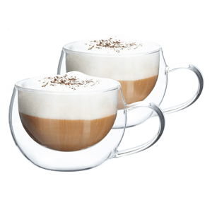 Termo sklenice, set 2 ks, šálek na cappuccino, 280 ml, HOTCOOL TYP 1 R1, rozbalené zboží