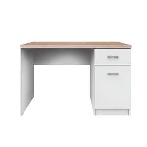 PC stůl 1D1S, bílá/dub sonoma, TOPTY TYP 09 P3, poškozené zboží
