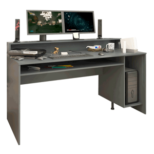 PC stůl/herní stůl, grafit, TEZRO NEW P6, poškozené zboží